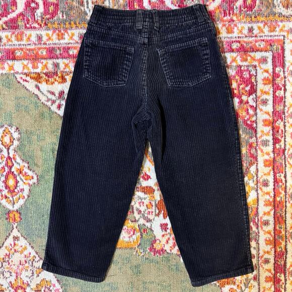 Vintage 955 Kids Black Charcoal Grey Corduroy Pants - Picture 3 of 3